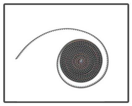 2meter GT2 timing belt width 6mm for 3d printer 2GT printer belt