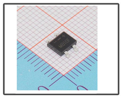 Bridge rectifier mb10f sop4 0.5a 1000v sop4 b10f